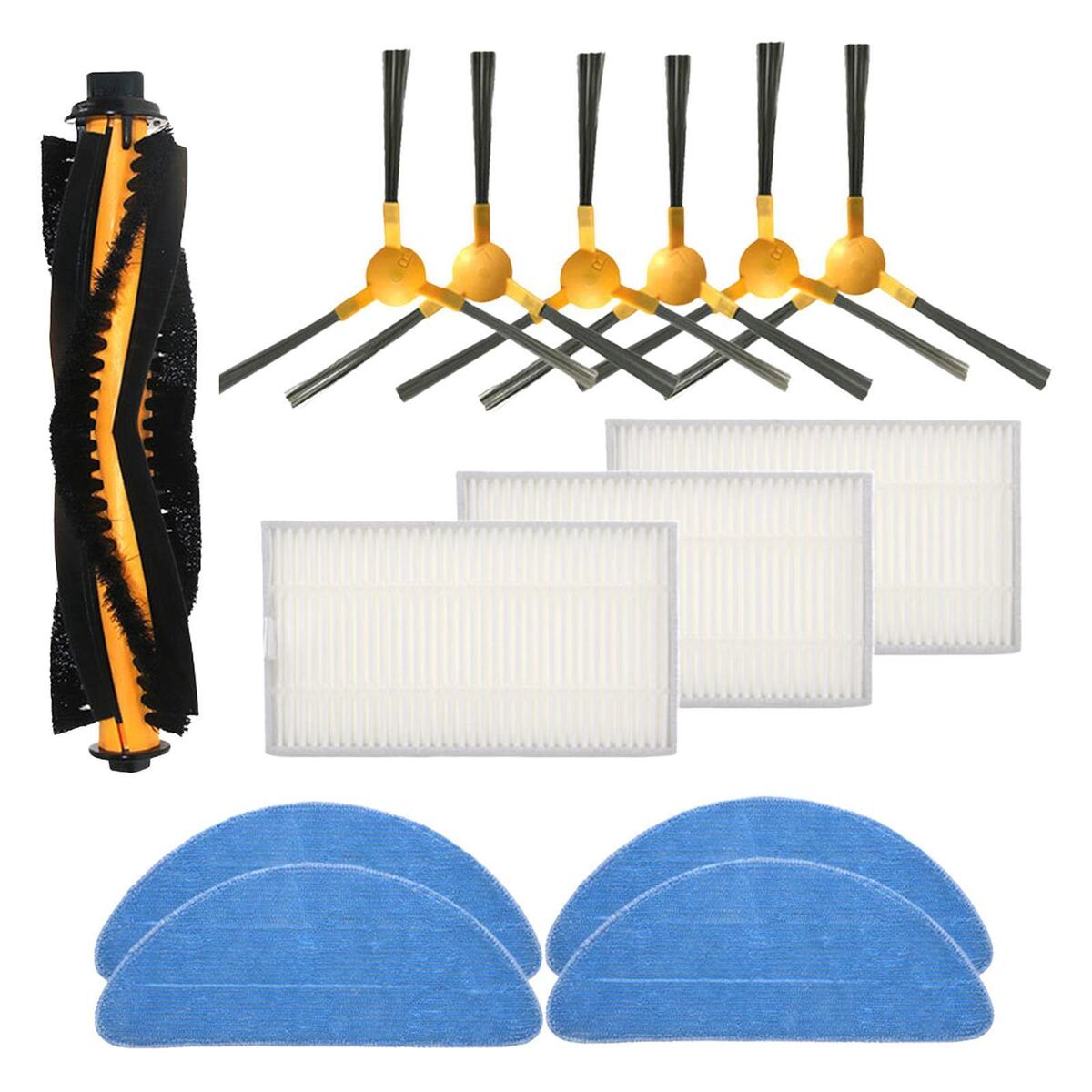 11x Filters, Side Brushes, Rolling Brushes for 800T 820S Vacuums Parts