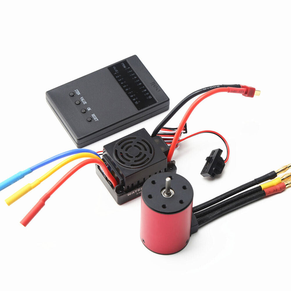 3100KV Waterproof Brushless Motor ESC Kits for 1/8/1/10 Tamiya RC Car (B)