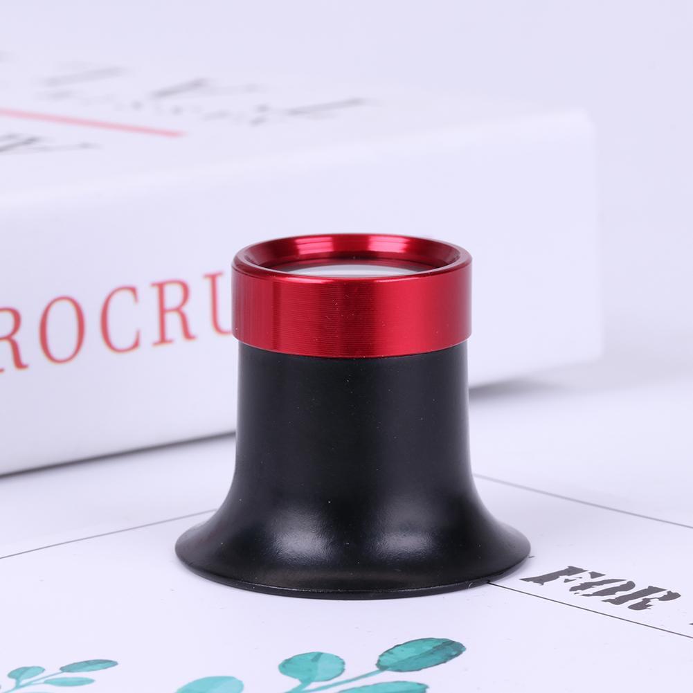 10X Metal Monocular Glass Magnifier Watch Jewelry Repair Tools Loupe Lens