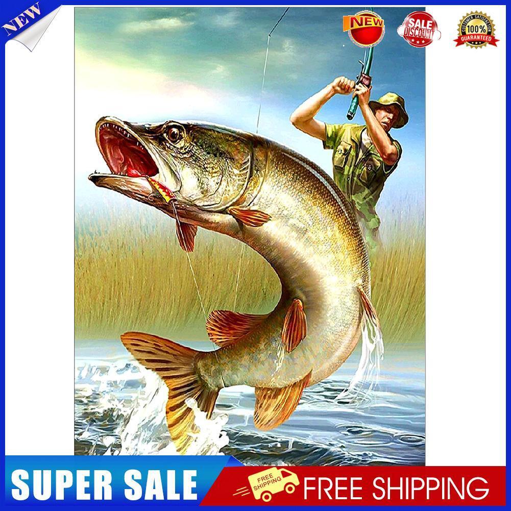 Fishing Landscape Diamond Painting Embroidery DIY Cross Stitch Home Decor