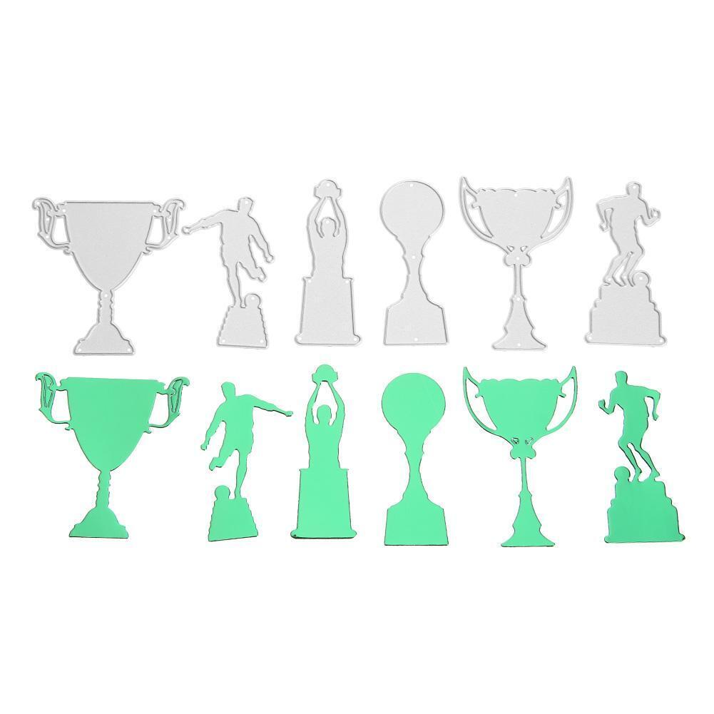 6pcs Wine Glass Cutting Dies Stencils Scrapbooking Embossing DIY Album Card