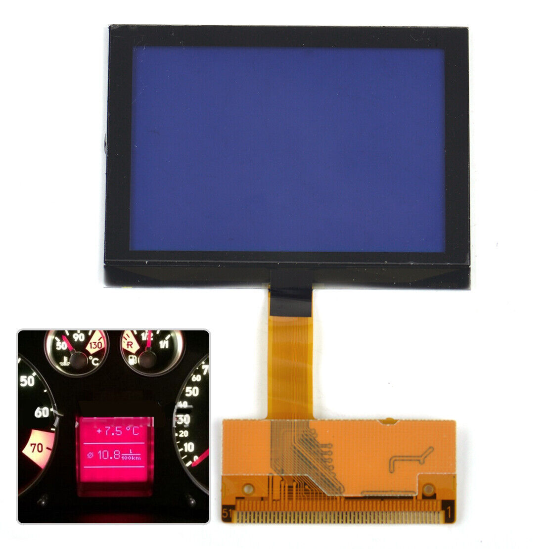LCD Cluster Speedometer Display Screen Fit For Audi A3 A6 C5 TT 8N Series Li