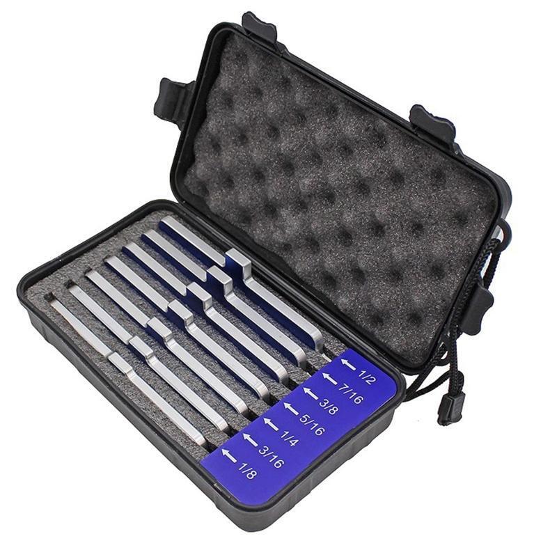 7pcs/set Tablesaw Setting Lever Aluminum Alloy Depth Test Distance Setting Rod