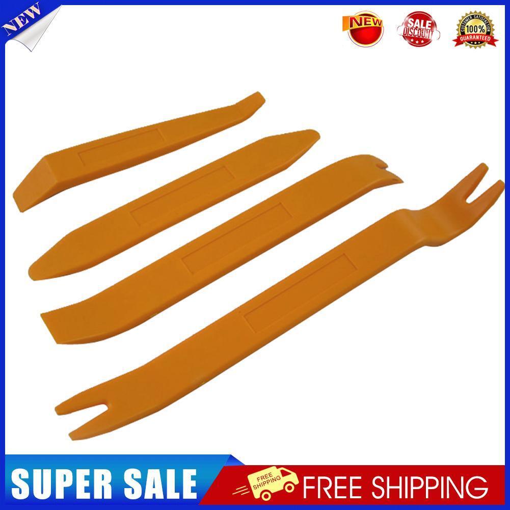 4Pcs Car Audio Door Clip Panel Trim Dash Auto Radio Removal Pry Tool Set