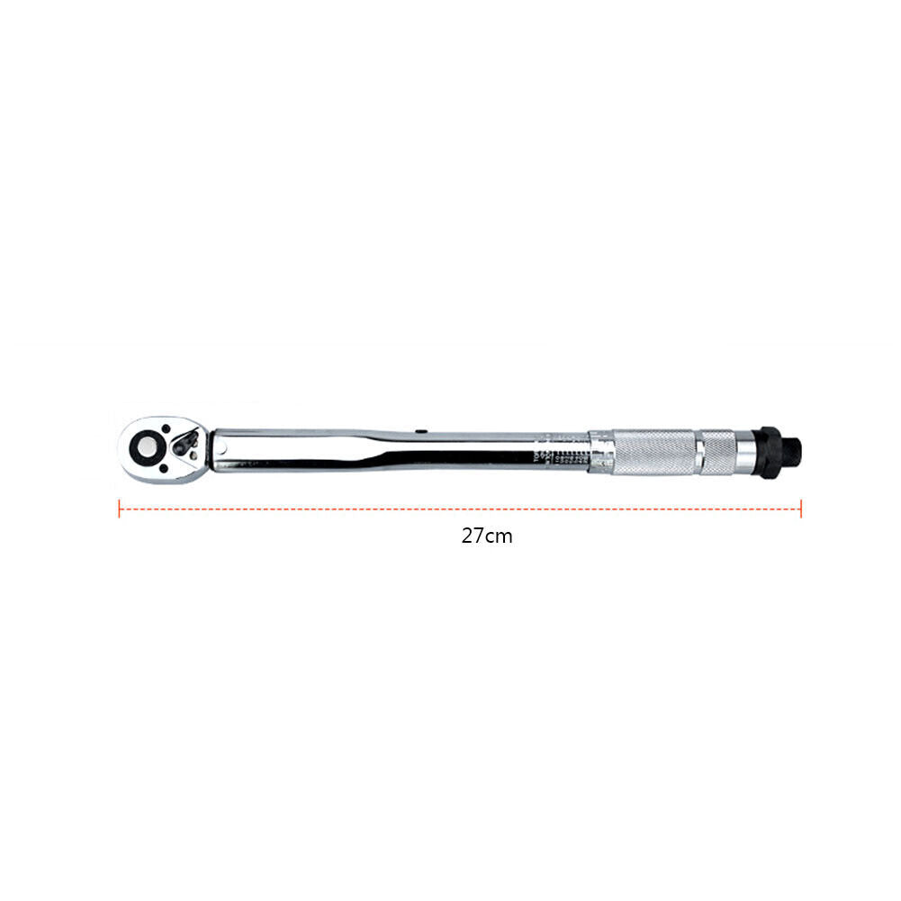 1/4 3/8 1/2 Square Torque Wrench 2-Way Adjustable Tire Repair Spanner (1/4)