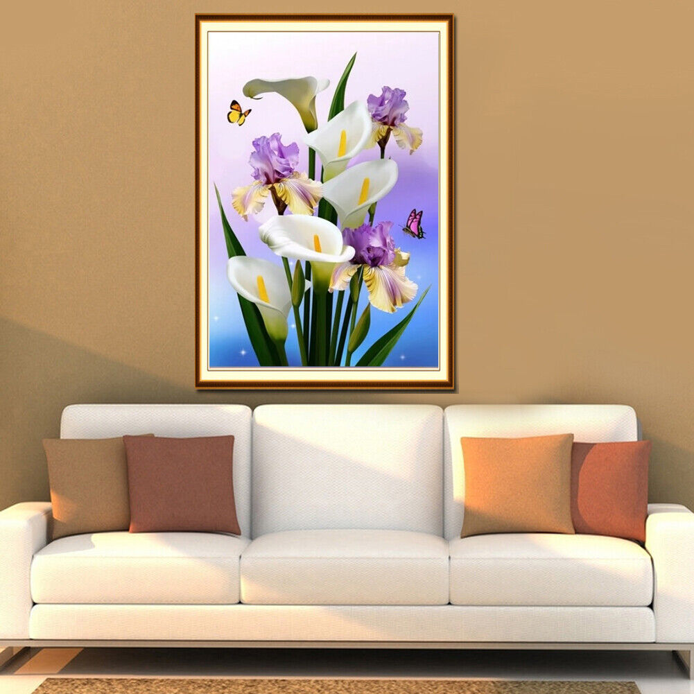 5D DIY Diamond Painting Plants Cross Stitch Embroidery Rhinestones Kits (B)