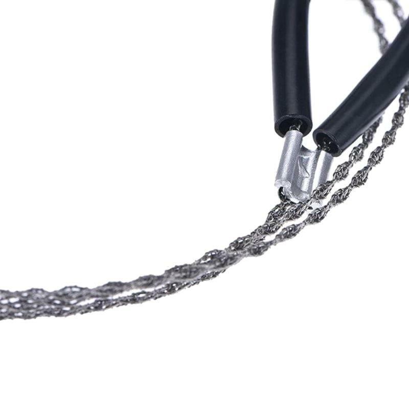 28 In/ 72cm Wire Saw Rope Chain Saw Emergent Survival Camp Hike Outdoor Hunt