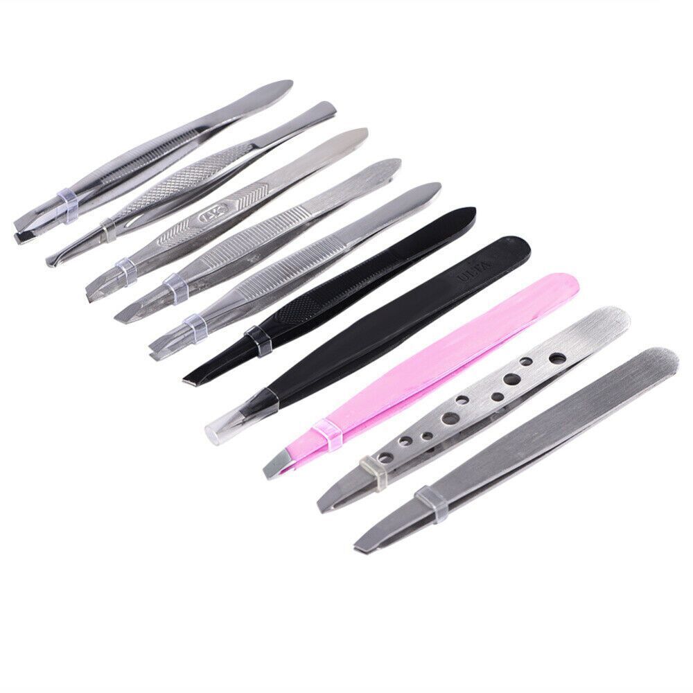 Tools Stainless Steel Eyelash Extension Clip Hair Pluckers Eyebrow Tweezer