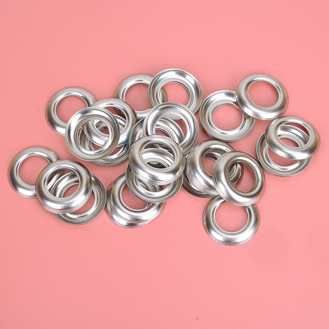 50Pcs 3/4" Round Chrome Bezels Fit For Truck Trailer Led Marker Light Cover Use