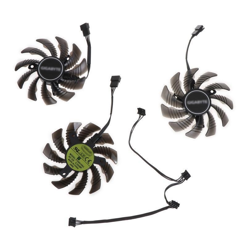 75MM 4Pin 12V 0.35A VGA Fan Graphics Card Cooling Fan for GeForce GTX 1660 SUPER