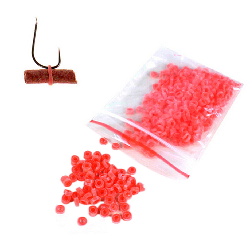 Rubber Bands Bloodworm Bait Granulator Red insect clip Fishing Accessories