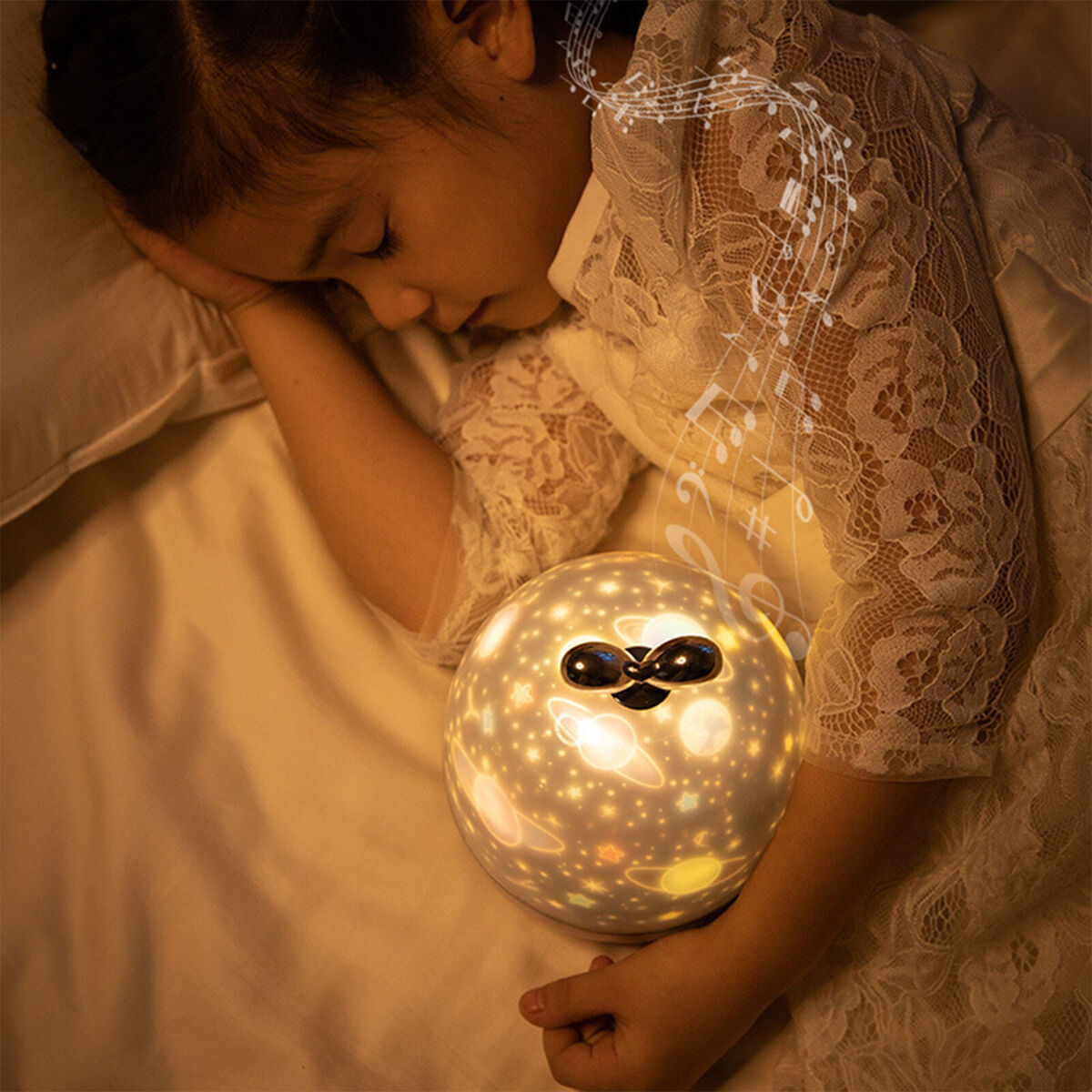 Projector Night Light with 10 Films for Kids Bedroom Star Sky Romantic Lamp
