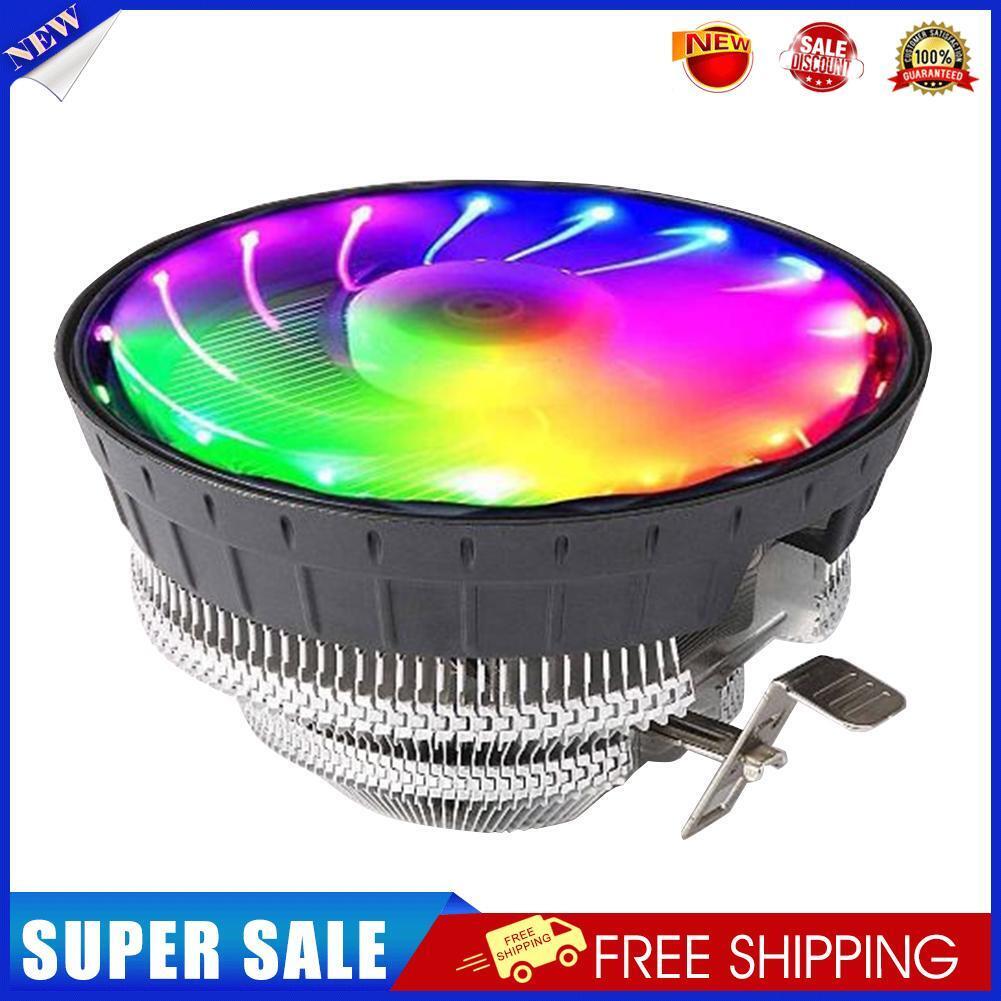 Wanjiafeng CPU Cooling Fan RGB Lighting 3 Pin Desktop Air Cooler Radiator