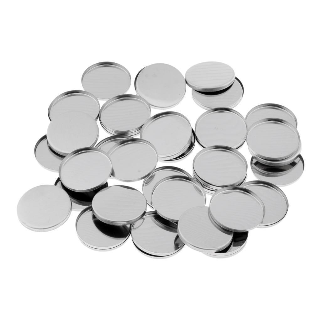 50x Round Empty  Makeup Pans 36mm for Magnetic Eyeshadow