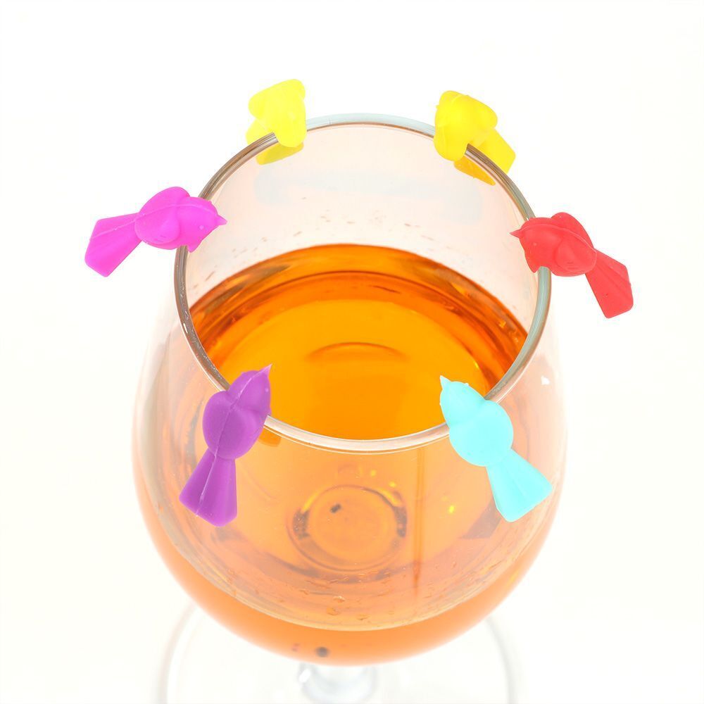 Silicone Wine Glass Label Markers Glass Recognizer Drinking Cup Identifier