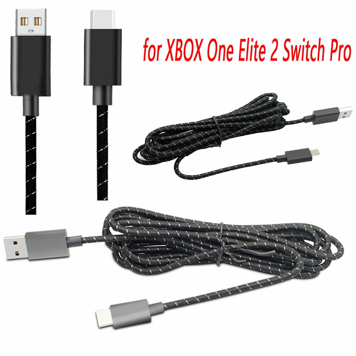 For XBOX ONE Elite 2 Switch Pro Controller USB Fast Charging Charger Cable Wired
