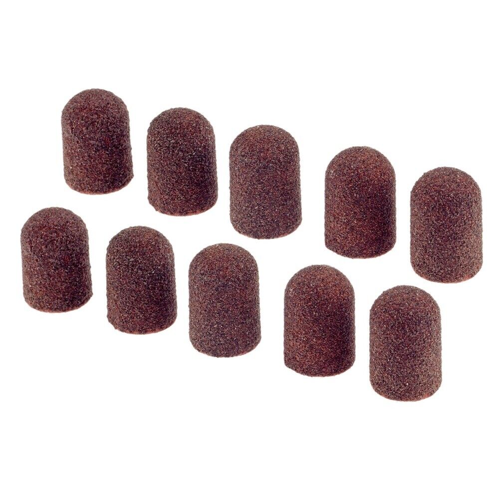 10Pcs Nail Salon Manicure Pedicure Sanding Caps Replacement Callus Surface File