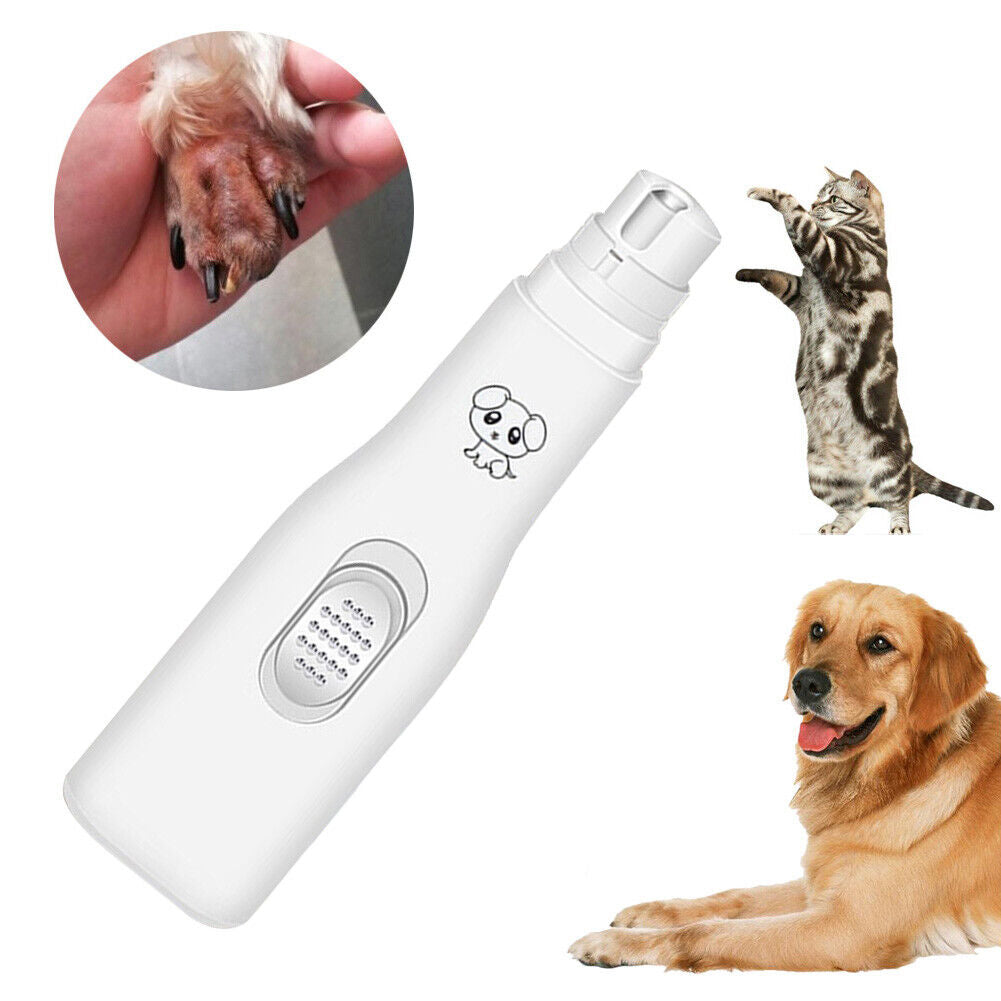 Electric Dog Nail Clippers Nail Grinders Pet Cat Paws Grooming Trimmer Tool