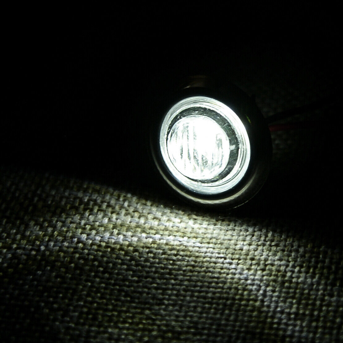 10Pcs Round 12V LED Deck Stair Courtesy Bullet Lights For Marine Boat Yacht