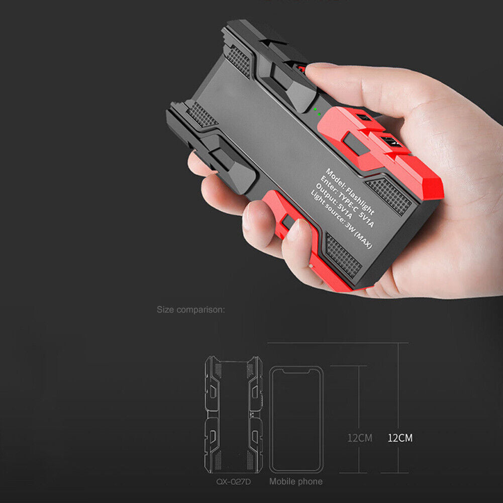 Powerful Flashlight Type-C Charging Strong LED Torch Outdoor Camping Light