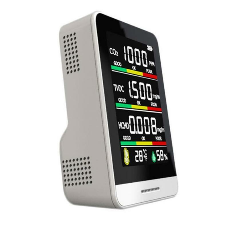 CO2 Detector TVOC HCHO Temperature Humidity Detecting Tool Intelligent Monitor