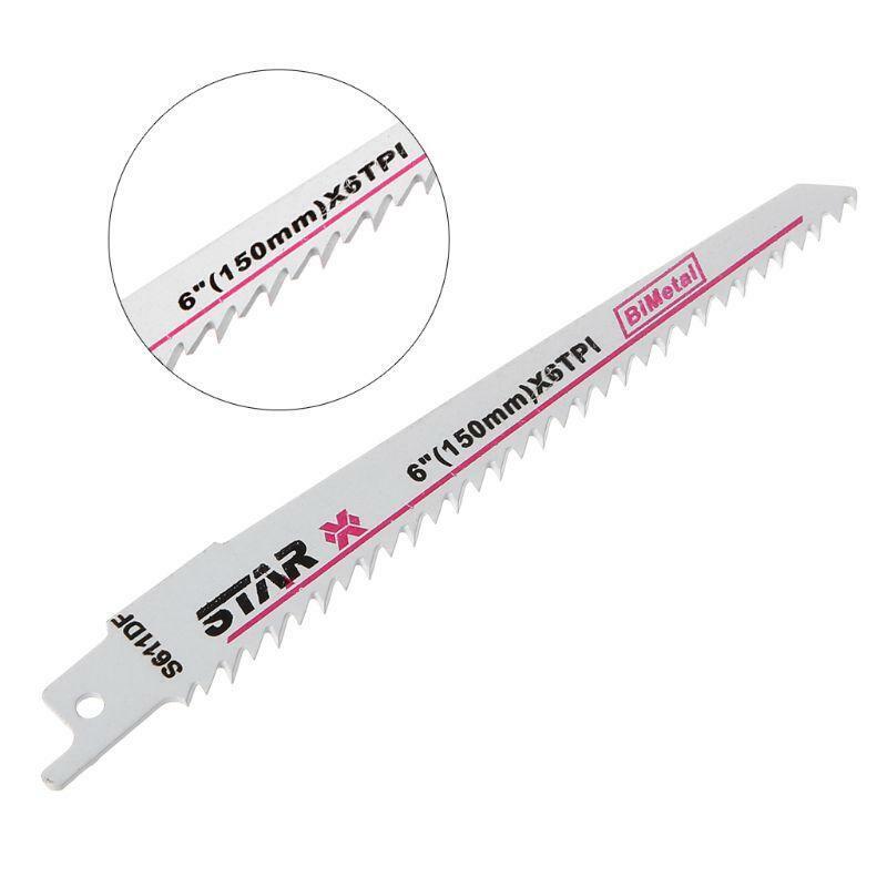 Bi-Metal S611DF 150mm  6" Reciprocating Saw Blade Effective For Cutting Wood