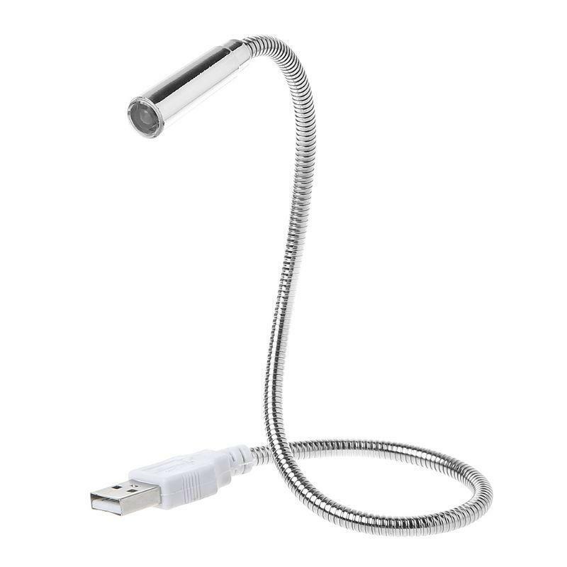 USB Flexible Light Keyboard Lamp Rechargeable Adjustable Hose Night Illumination