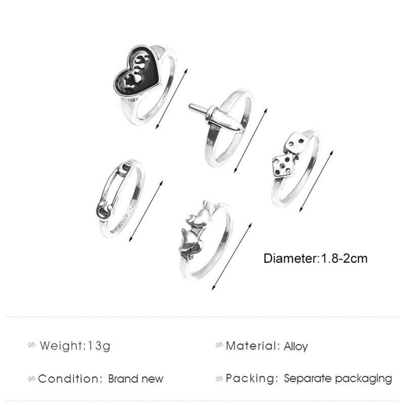 Anniversary Promise Wedding Ring Endless Love Finger Band Jewelry for Women Men
