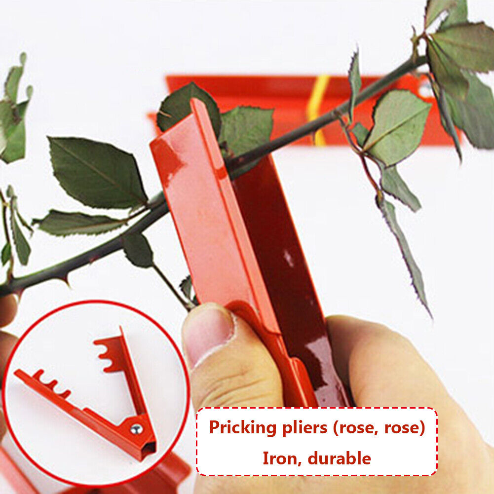 Garden Florist Tool Stripper Removing Burrs Rose Pliers for Thorn Stem Leaf