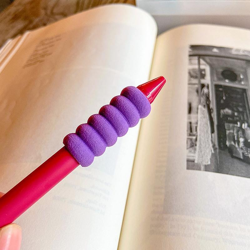 10Pcs Pencil Grips Writing Aid Pencil Holder Pencil Gripper for Righties Lefties