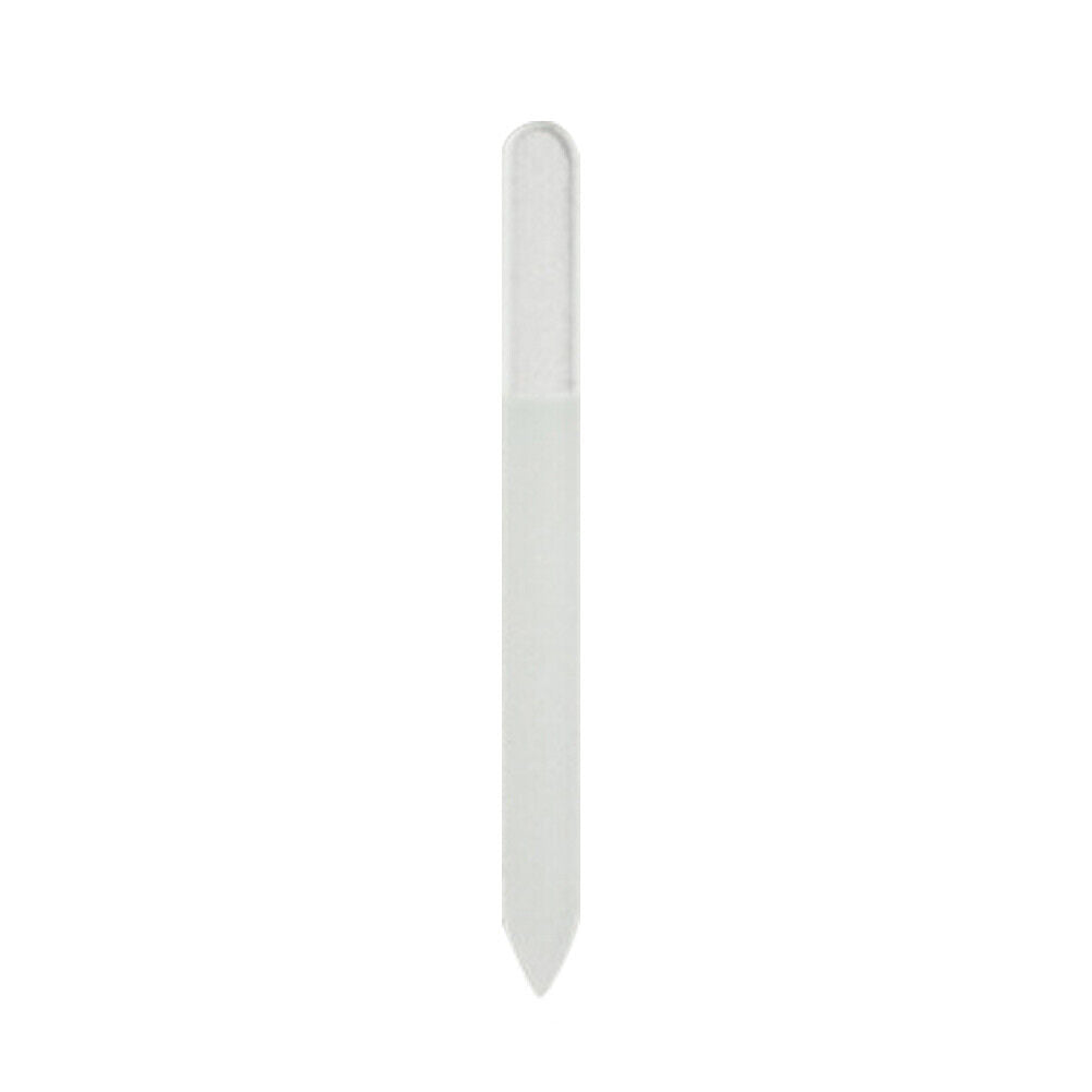 Glass Nail File Block Nail Polish Sanding Buffer Strips Polishing (White)