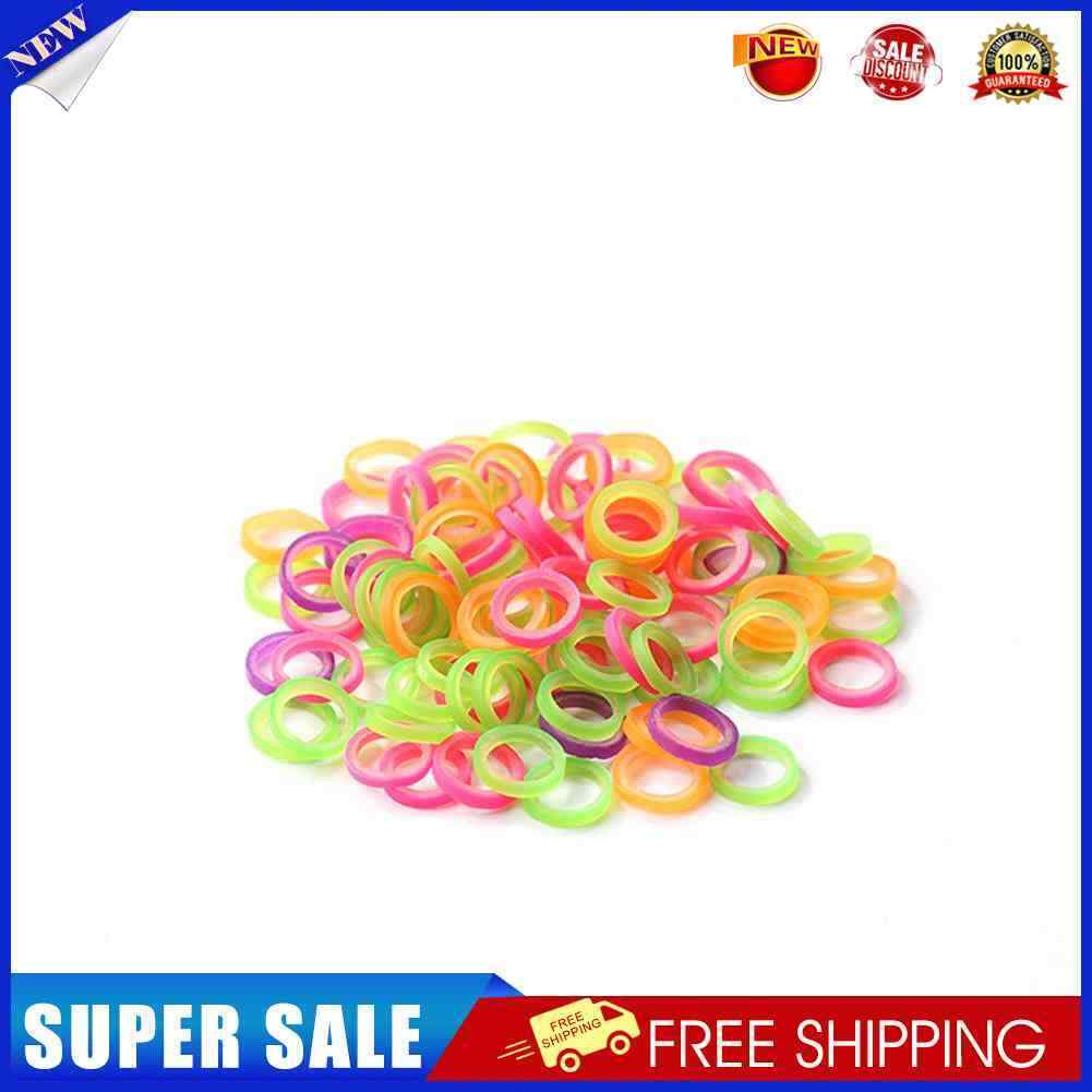 100pcs Orthodontic Rubber Bands Latex Braces Transparent Traction (3/16)