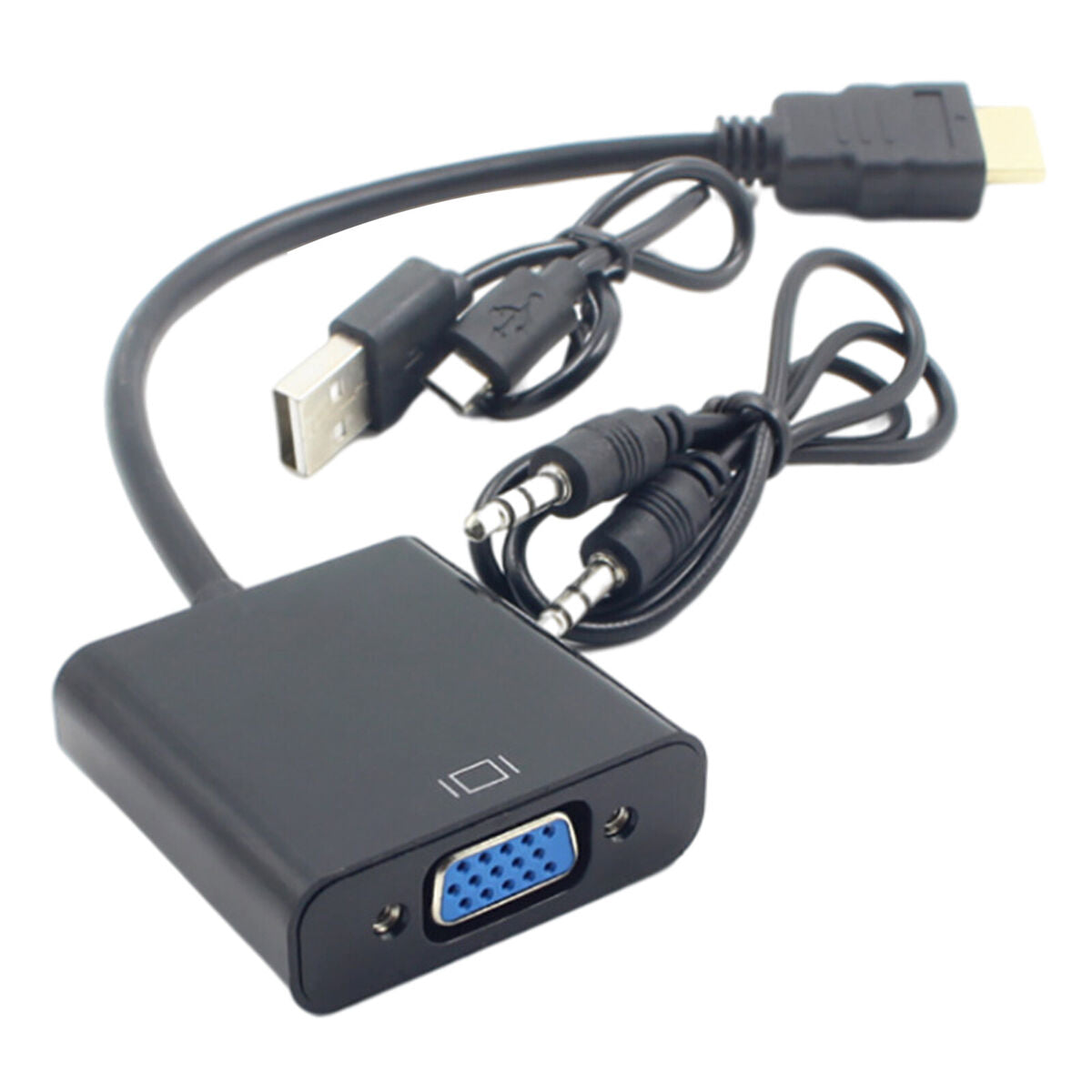 HDMI to VGA Cable Converter 1920x1080P for Tablet, Laptop, PC, TV