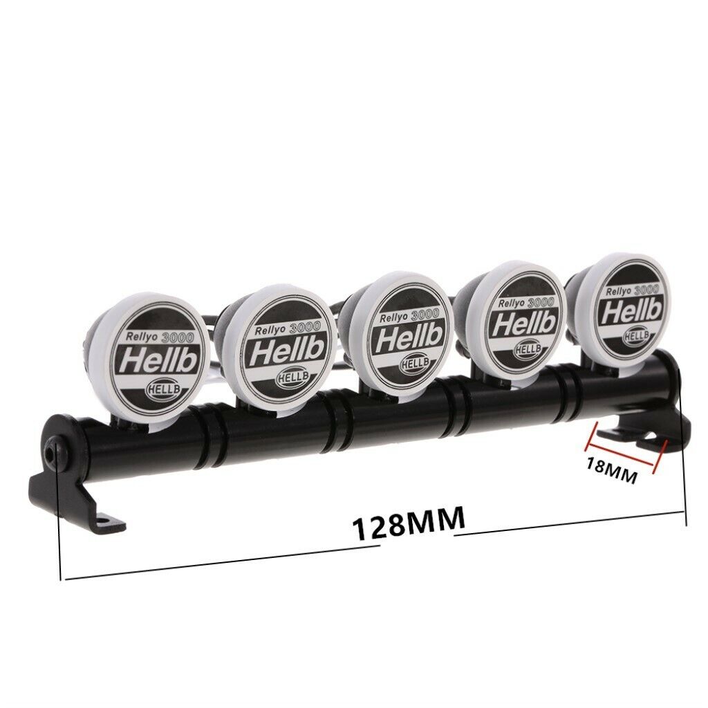 5pcs White Round Roof LED Light Bar for Redcat  -4 D110 1/10 RC Rock Crawler