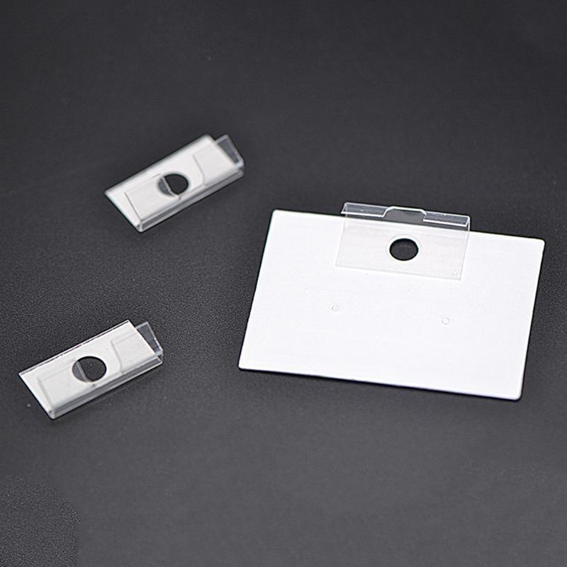 100 Pcs Lip Hanger for Earring Necklace Card Display Self-Adhesive Lip Adapter