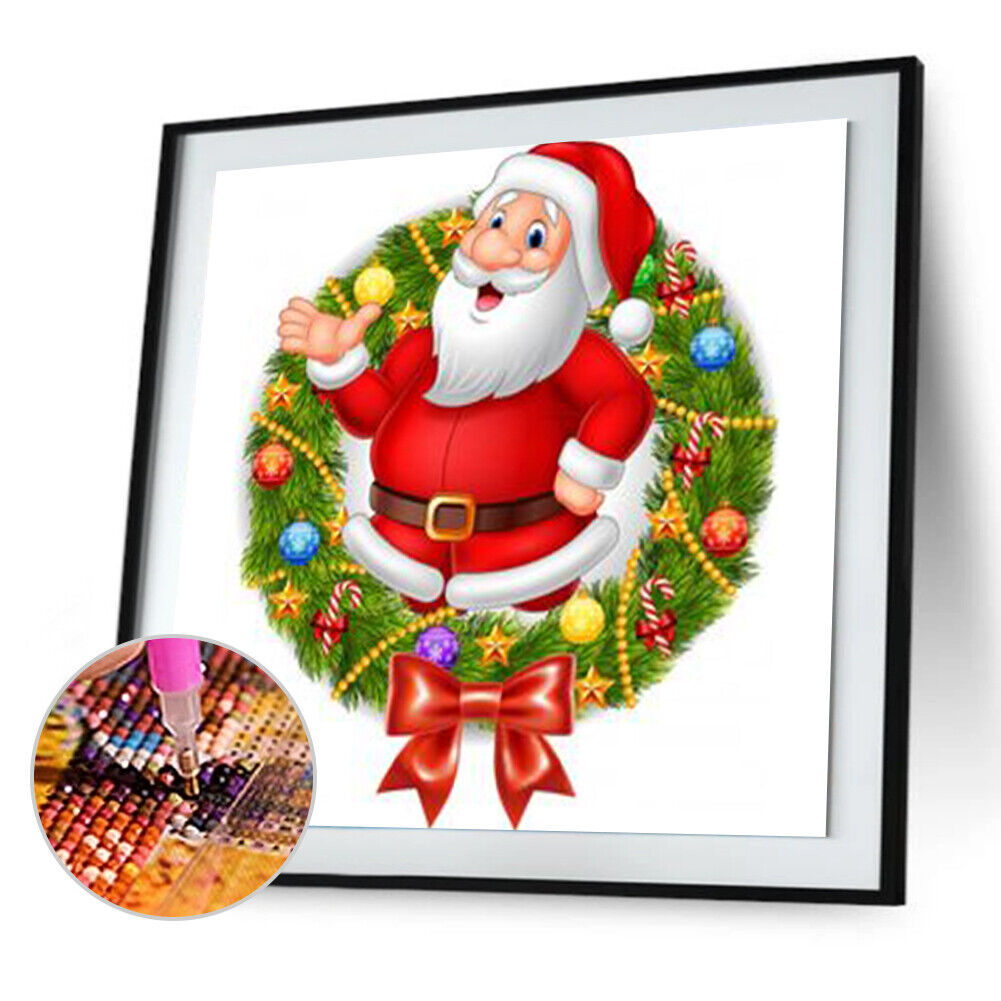 DIY Round Diamond Painting Santa Claus Star Full Drill Rhinestone (E623)