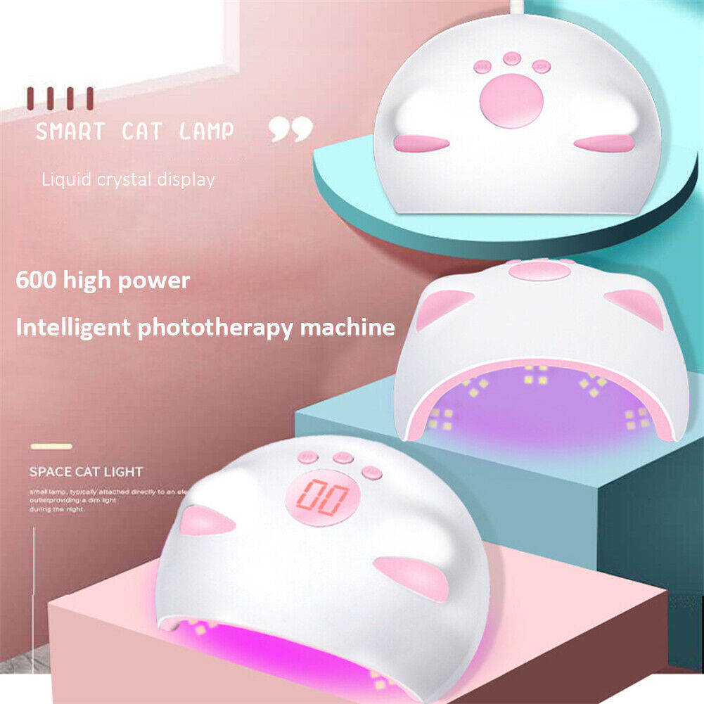 60W Smart Nail Gel Polish Varnish Dryer Phototherapy UV LED Nail Art Light