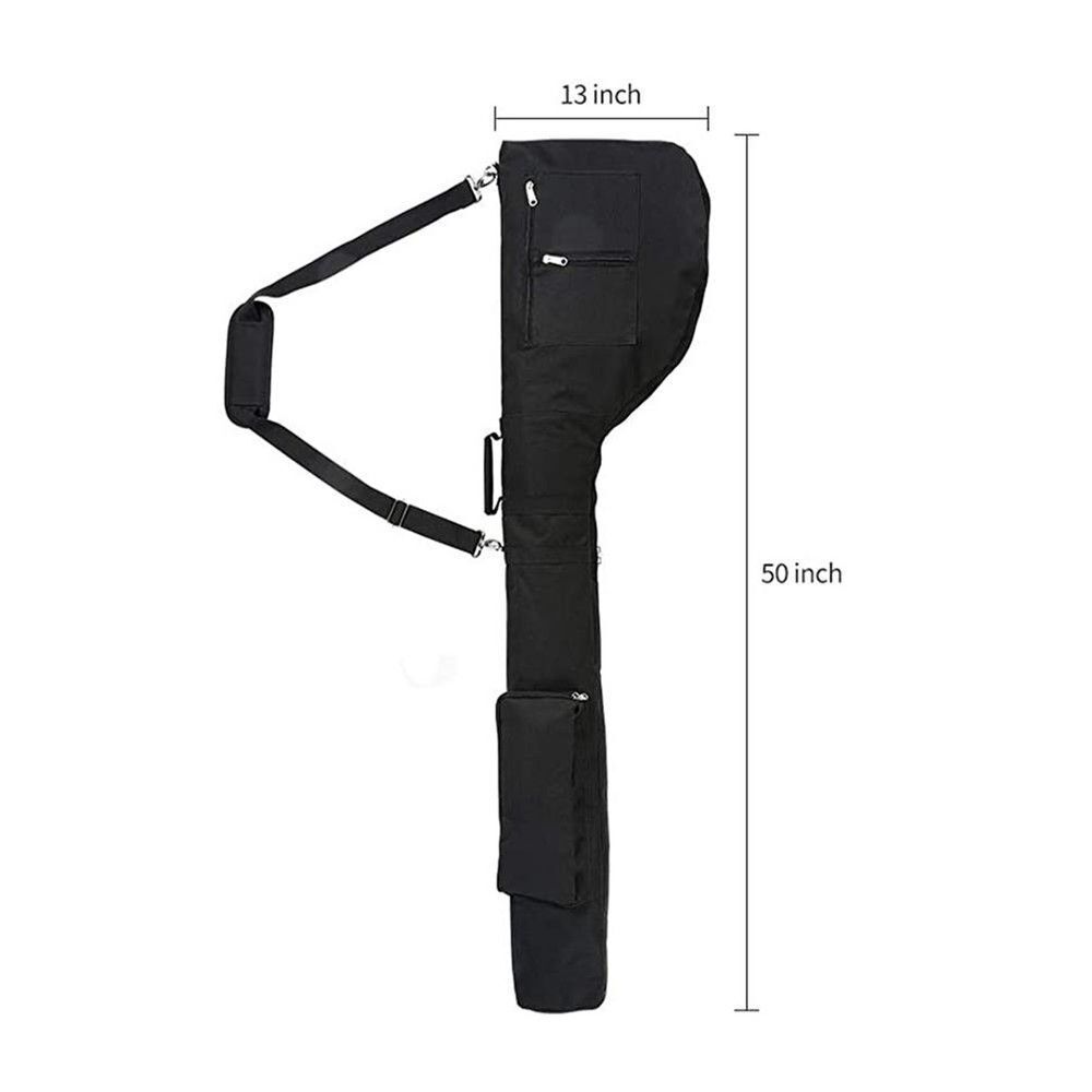 Foldable Portable Golf Club Bag Carry Shoulder Bags Training Pouch Folding Case