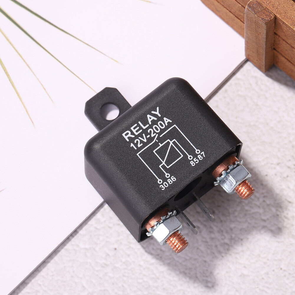 200A 12V DC Split Charge Winch Relay for Car Van Boat 4 Pin Normally Open