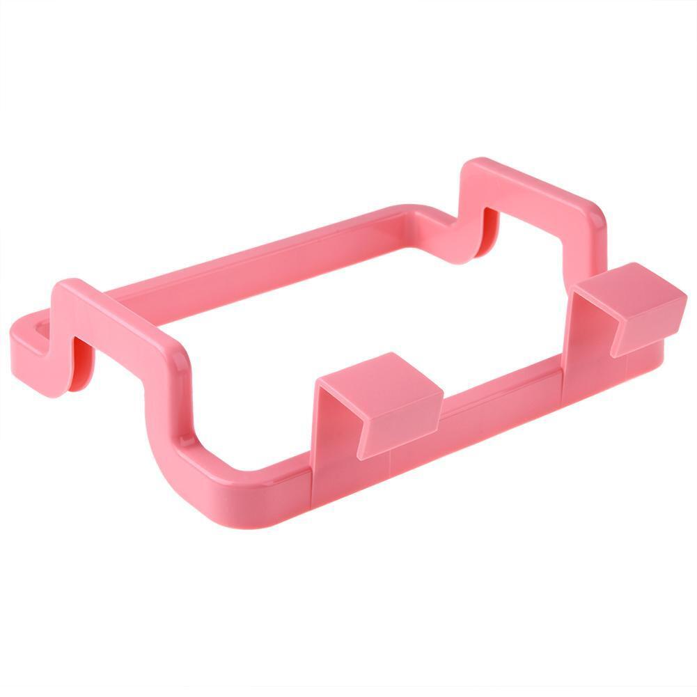 Portable Garbage Trash Bag Holder Incognito Cabinets Cloth Rack(Pink)