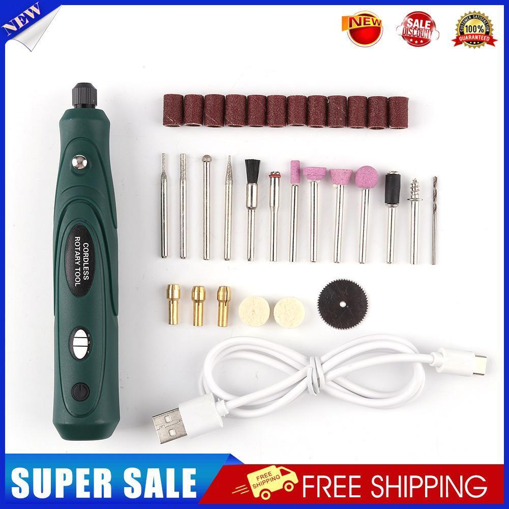 3.7V Cordless Electric Drill Woodworking Engraving Pen Rotary Tools Kit