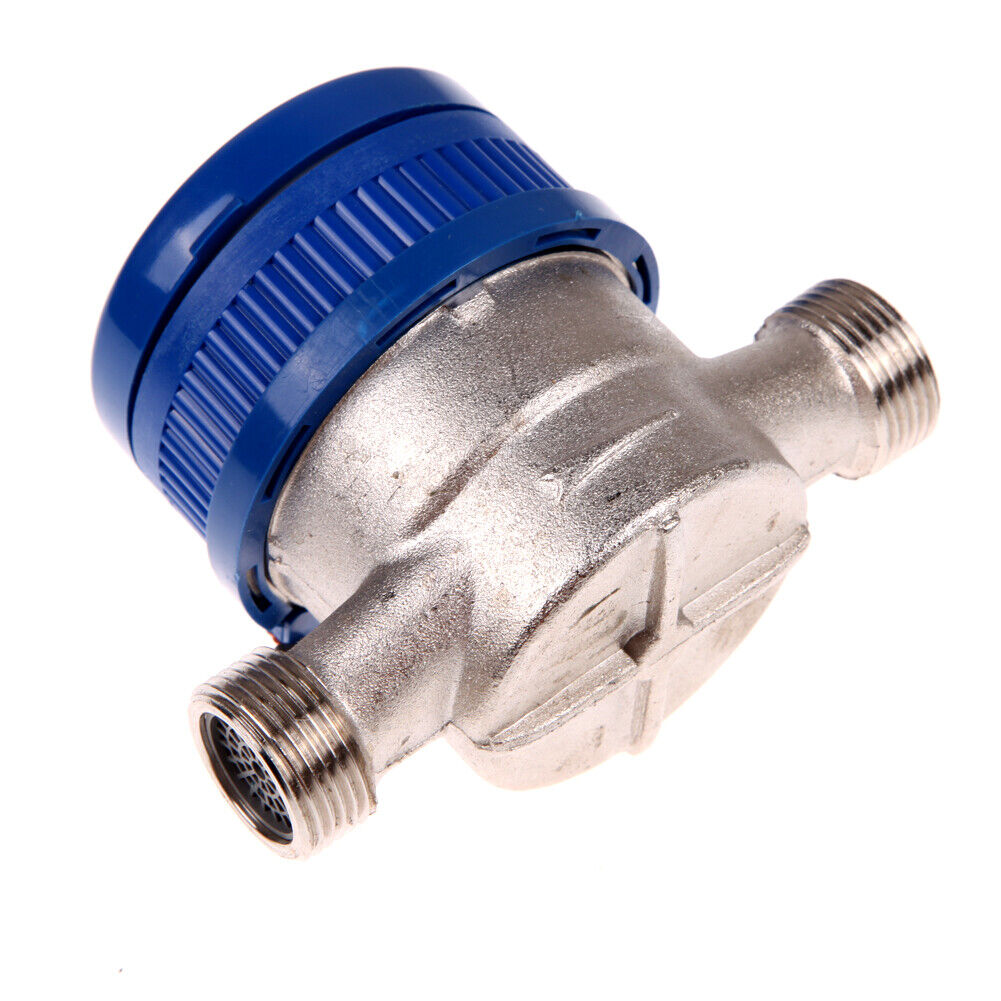 15mm 1/2 inch Cold Water Meter for Garden Home Using with Free Fittings