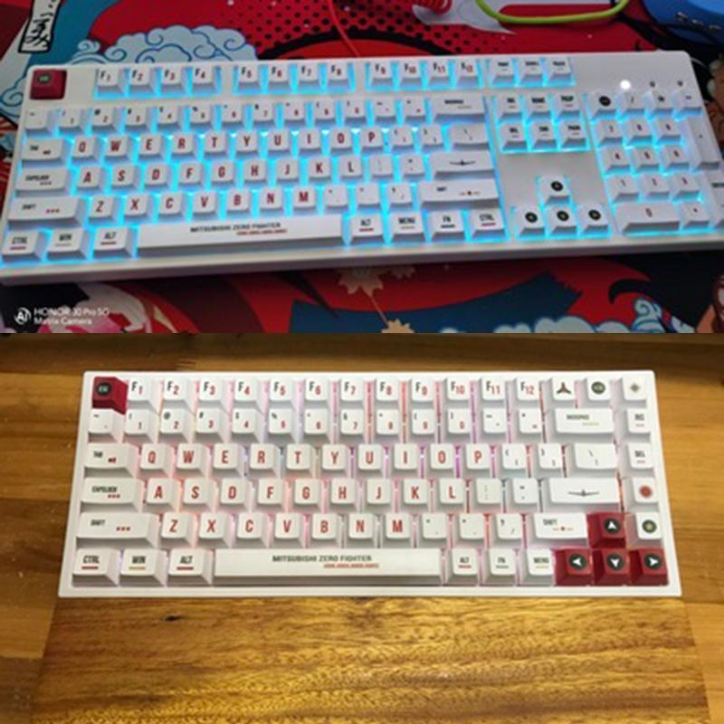 123Keys Aircraft Theme Keycap Dye Sublimation Cherry Profile Mechanical Keyboard