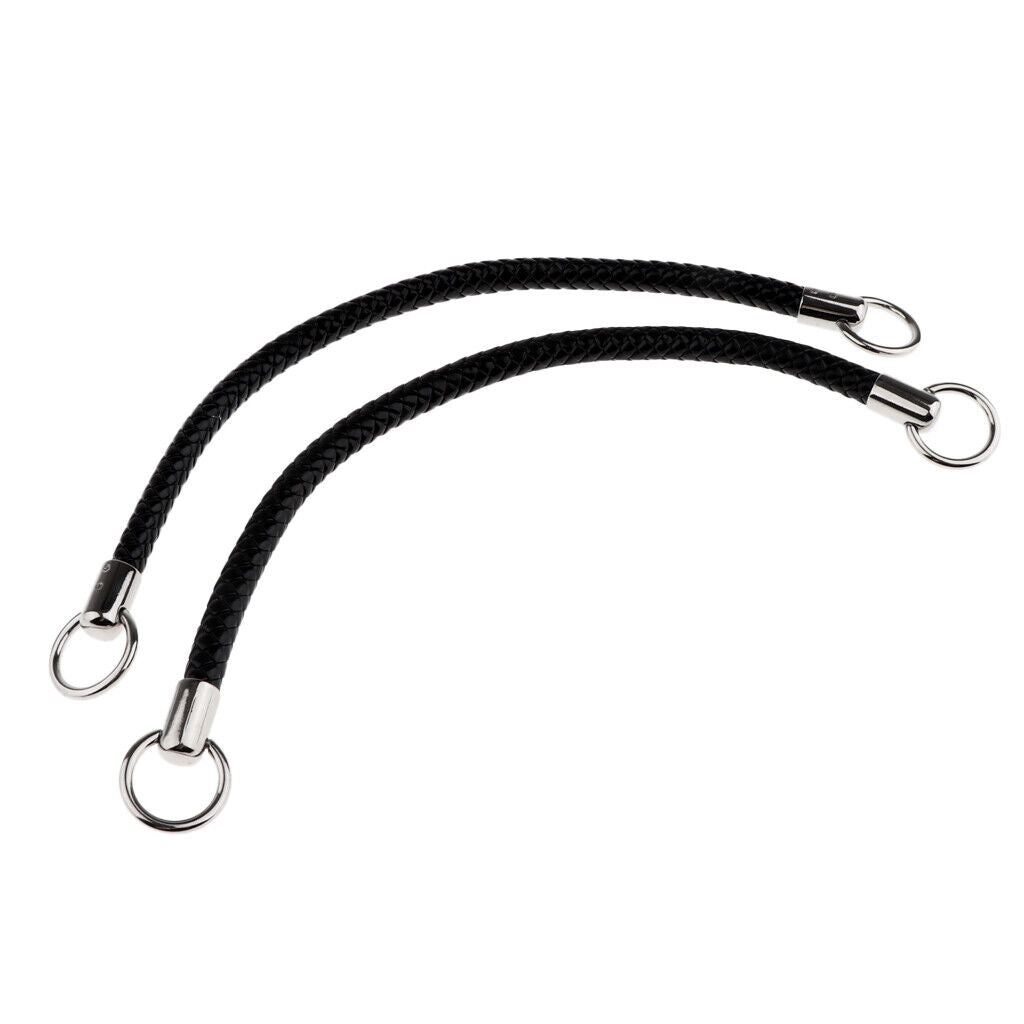 Shoulder Bag Replacement Handle Braided Rope Handbag Strap DIY Black