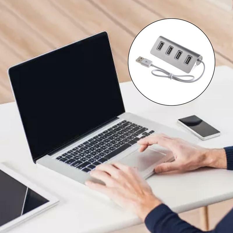 Computer Extension HUB USB2.0 Ports Overload Protection Anti-slip Bottom Pads