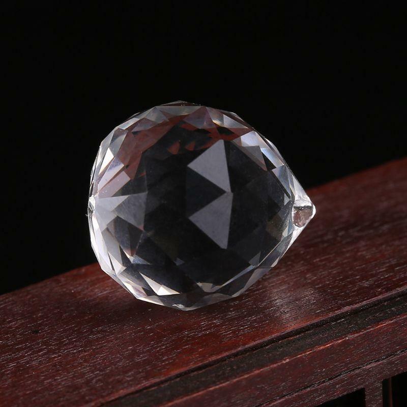 Clear Crystal Lamp Ball Hanging Prism Suncatcher Wedding Decor 20mm