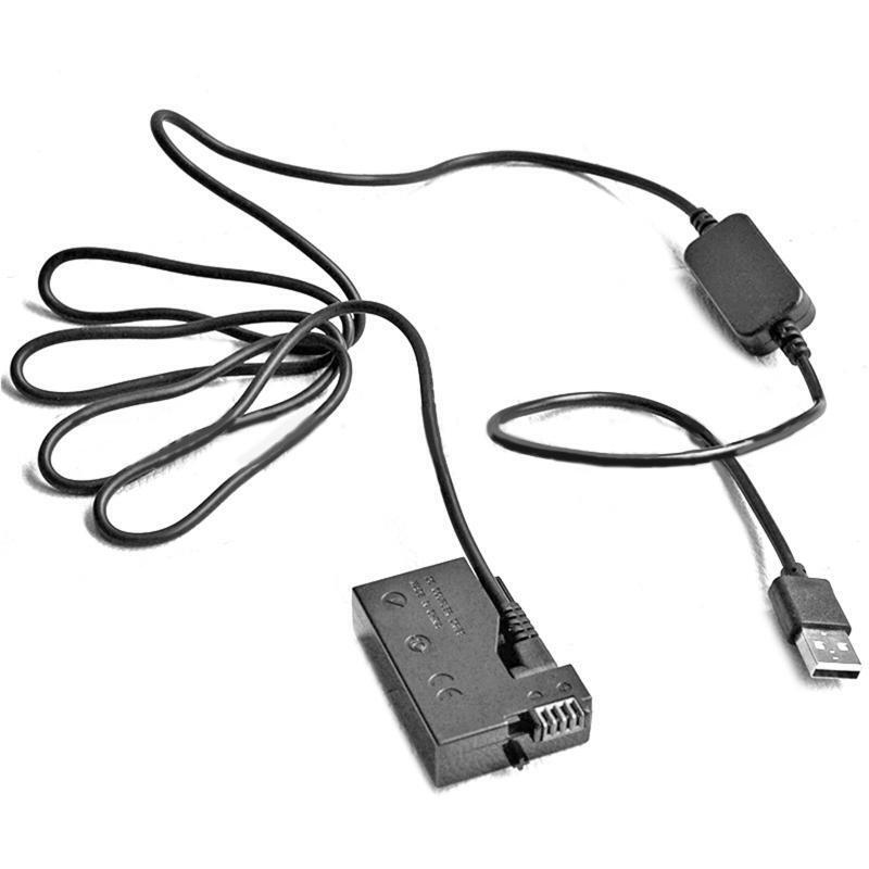 DR-E8 Dummy Battery DC Power Bank USB Adapter Cable Replacement for LP-E8 550D