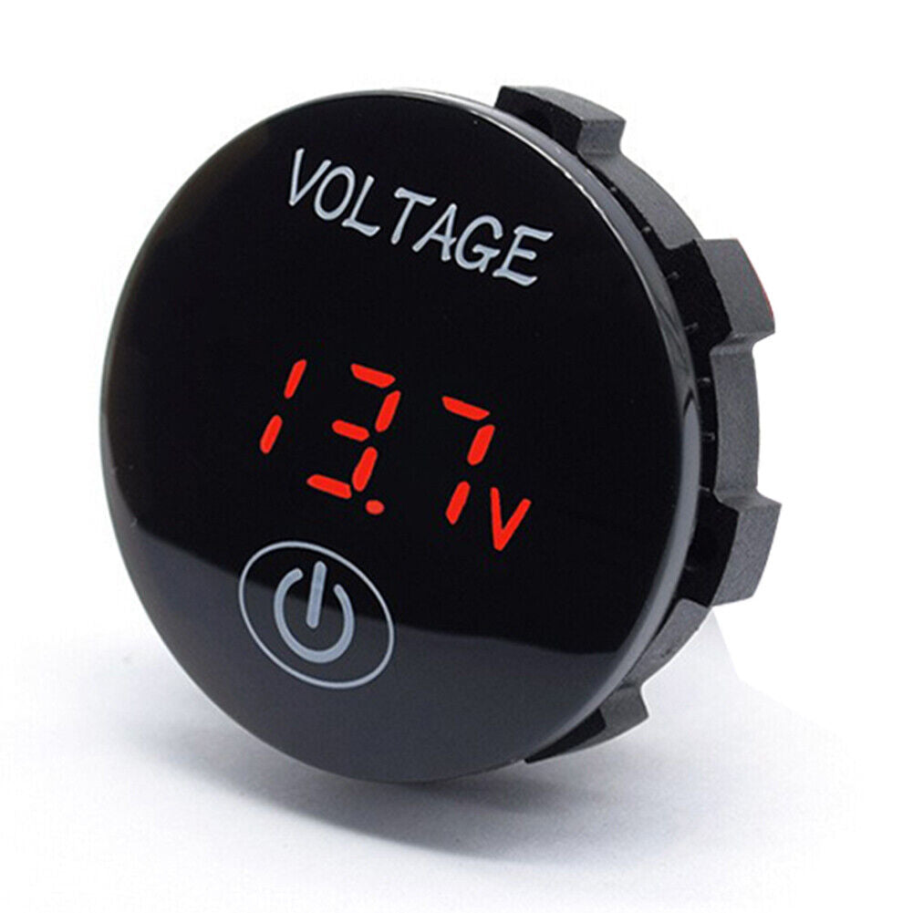 DC12V-24V Car Motorcycle Panel Digital Voltage Meter Voltmeter (Red Light)