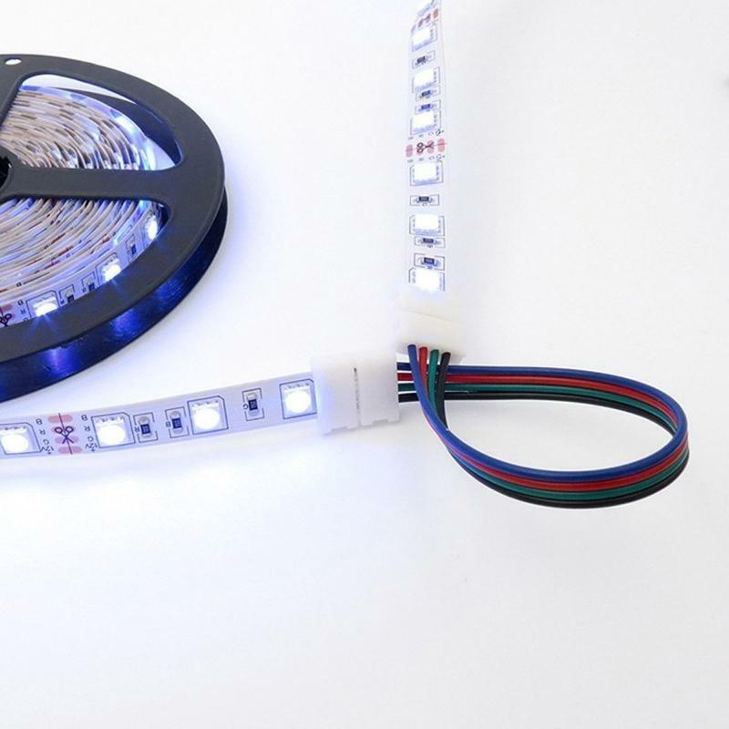 47 Pcs 4 Pin T&L Shape Led Connectors Kits RGB LED Strip Light Accessories