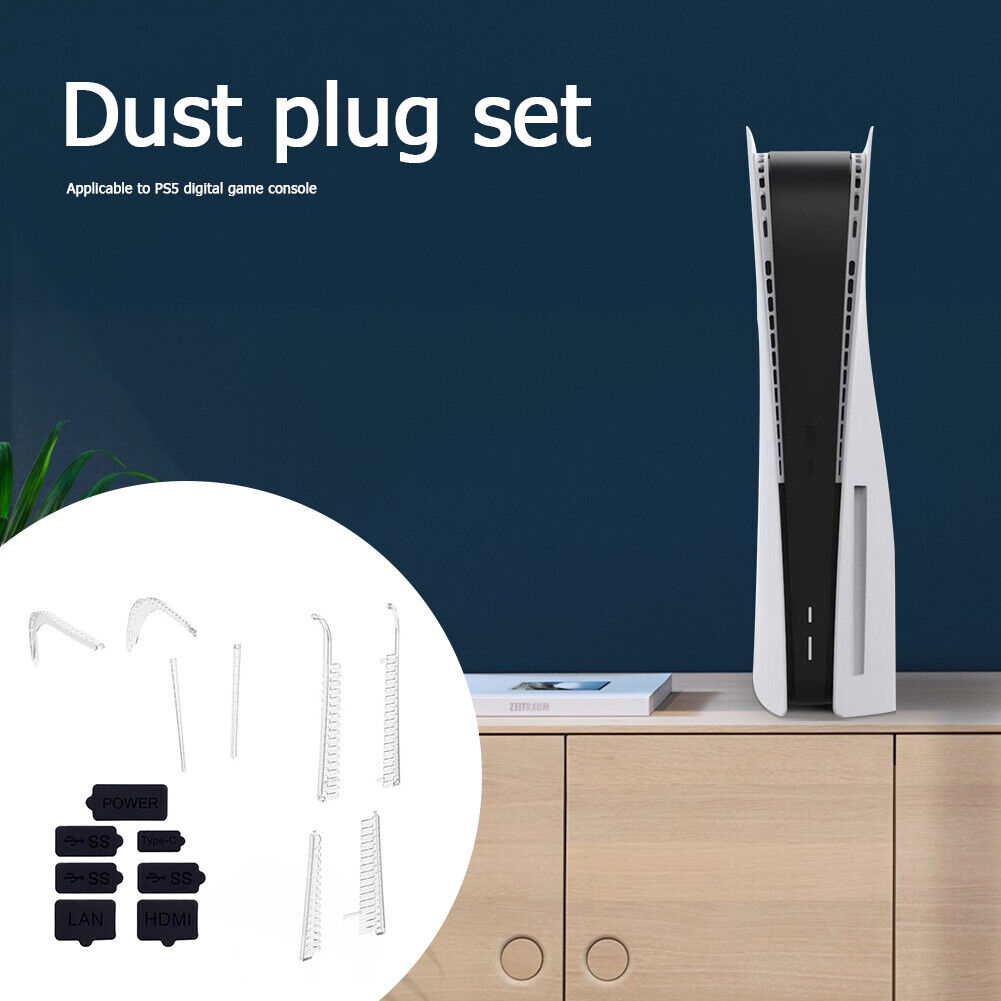 Silicone Dust Plug for PS5 Gaming Console Dust Proof Cover Stopper Kits